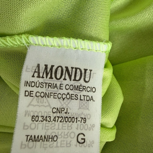 Brazil Boutique Green Ombre Maxi Dress Fairy Mermaid Y2K Silk Look Strappy G L - Picture 8 of 15